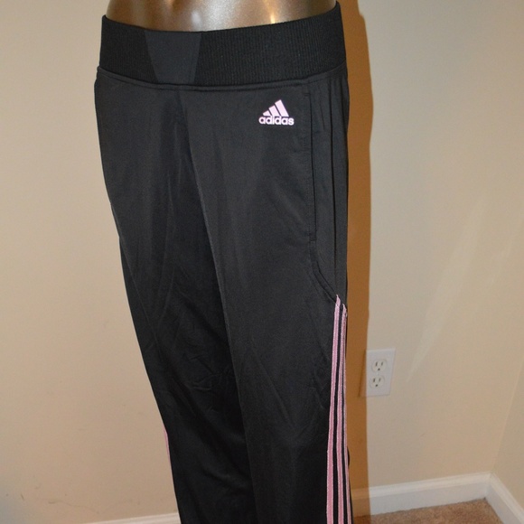 adidas Pants - NWT Adidas Black Pink Fremont Pant S